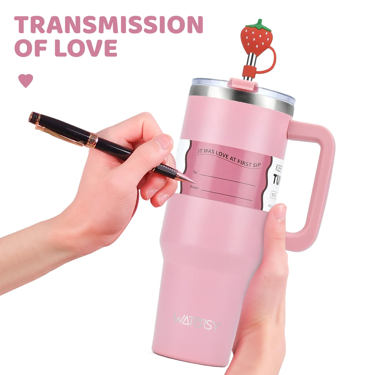 Large Capacity Stainless Steel Tumbler - 30oz/40oz Double Vacuum Insulated