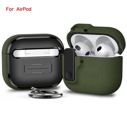 Silicone Shockproof AirPods Case with Hook - Pro 2, AirPods 4, 3