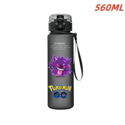 Pokemon Water Bottle - 560ml Pikachu Gengar - Kids Outdoor Sports